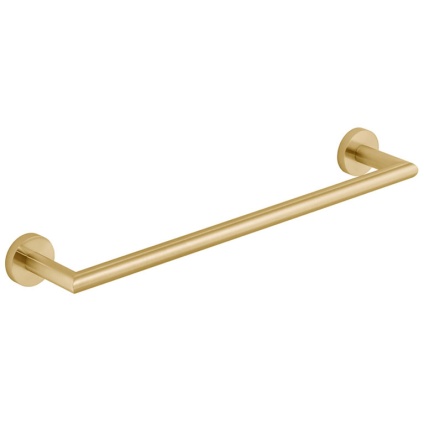 Cutout image of Vado Individual Knurled Accents Brushed Gold Towel Rail